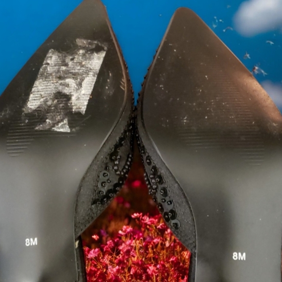 AMANDA SMITH BLACK SEQUINED MULES - Picture 3 of 4